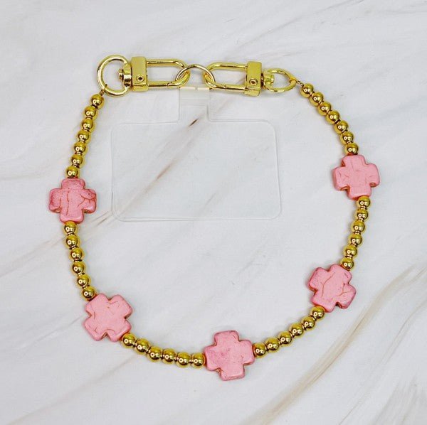 Blessed In Colors Phone Wrist Lanyard - Pink Fox Clothing