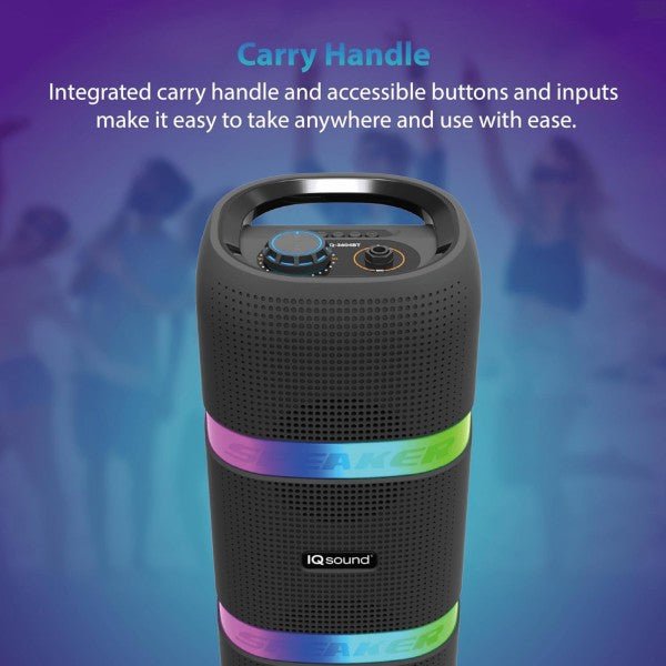 IQ Sound 2x4 - In Portable Bluetooth TWS LED Speaker - Pink Fox Clothing