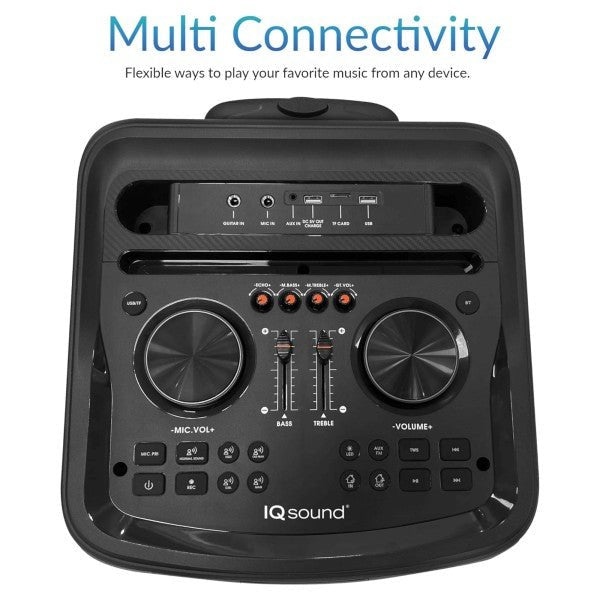 IQ Sound CYBER FLEX12 12 - Inch Portable BT Speaker - Pink Fox Clothing