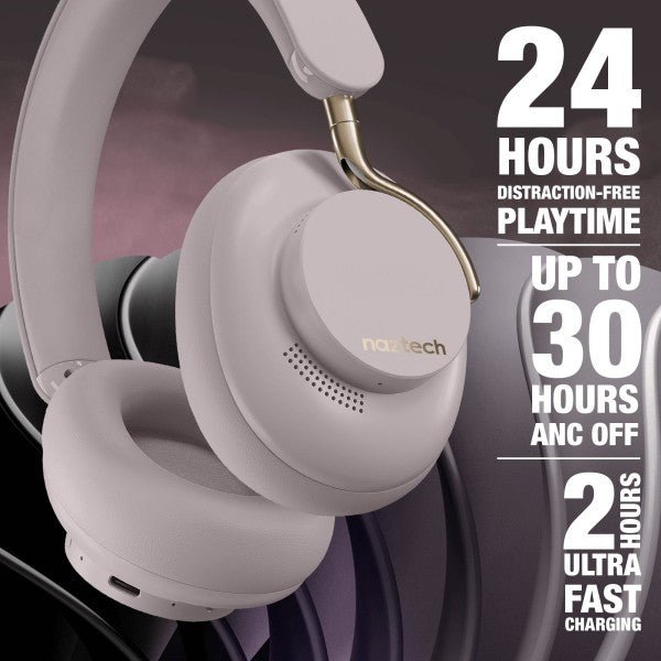 Naztech Aura 360 ANC Wireless Headphones - Pink Fox Clothing