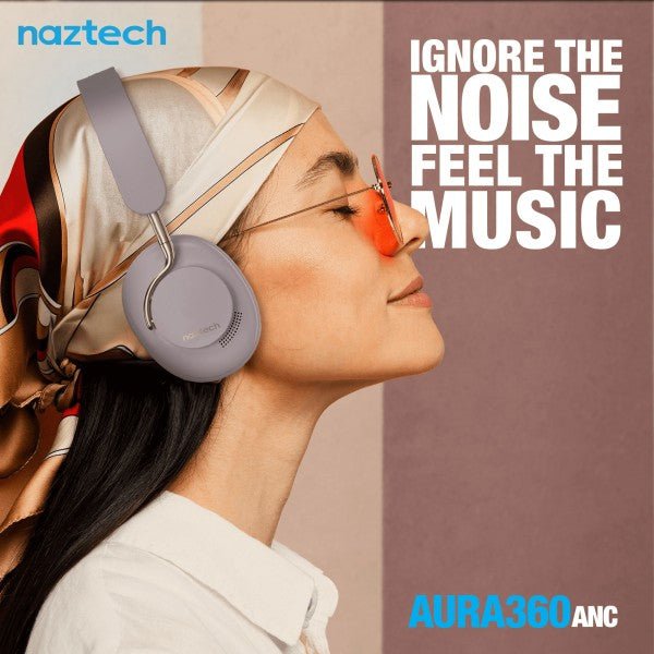 Naztech Aura 360 ANC Wireless Headphones - Pink Fox Clothing
