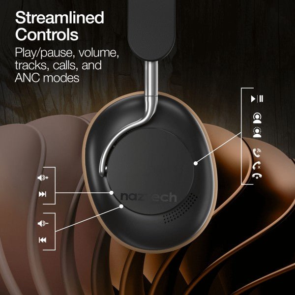 Naztech Aura 360 ANC Wireless Headphones - Pink Fox Clothing