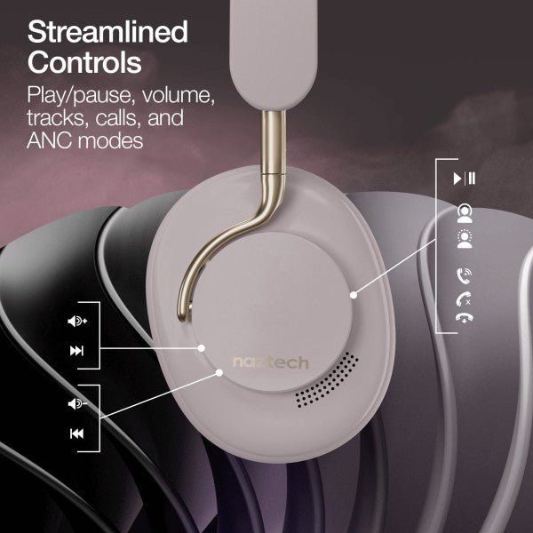 Naztech Aura 360 ANC Wireless Headphones - Pink Fox Clothing