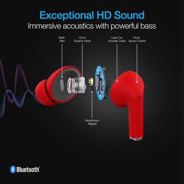 Naztech Xpods PRO TWS with Wireless Charging Case - Pink Fox Clothing