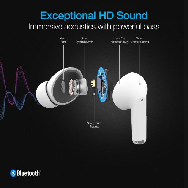 Naztech Xpods PRO TWS with Wireless Charging Case - Pink Fox Clothing