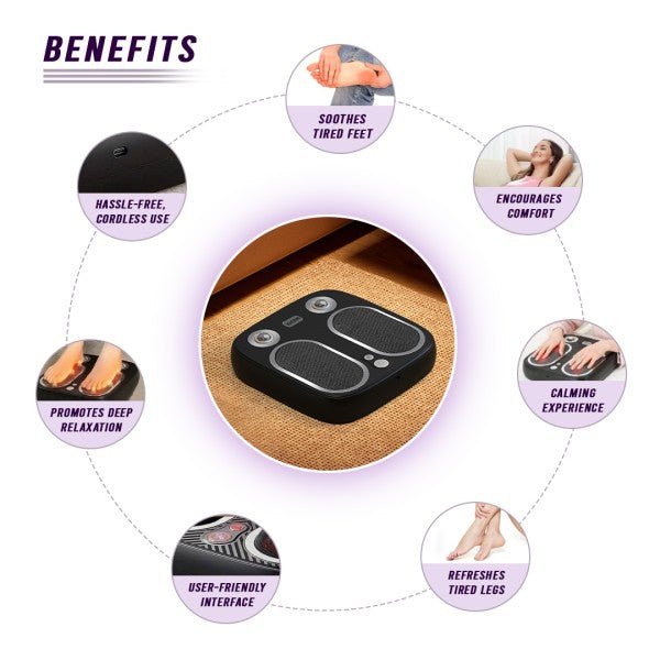 Stress & Pain Relief Foot Massager w/Heat - Pink Fox Clothing