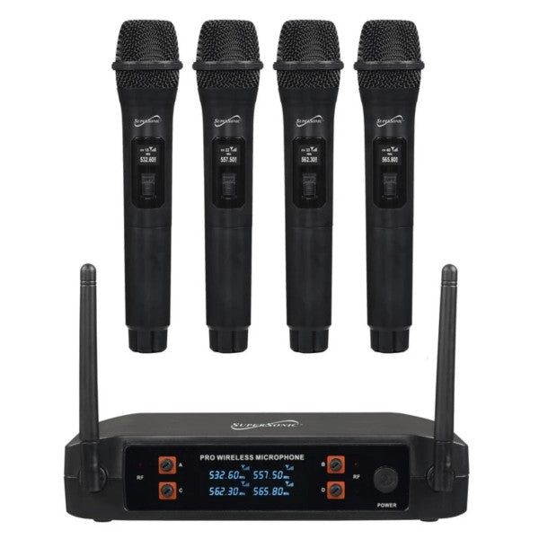 Supersonic 4 Channel 2.4G Wireless Microphone Set - Pink Fox Clothing